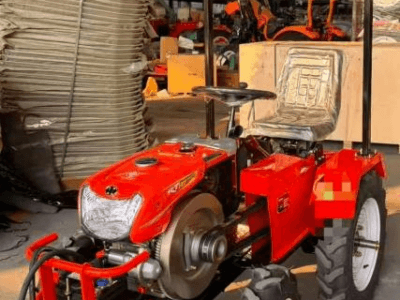 Changmei Small 4-Wheel Tractor with Canopy, Compact Farm Tractor for Orchard & Hilly Land, Multi-functional for Farming & Transport